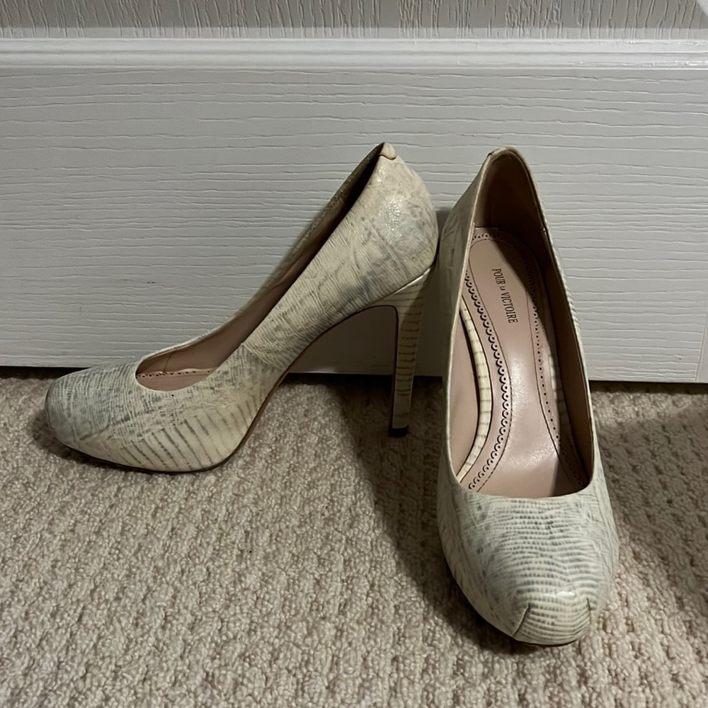 Leather heels